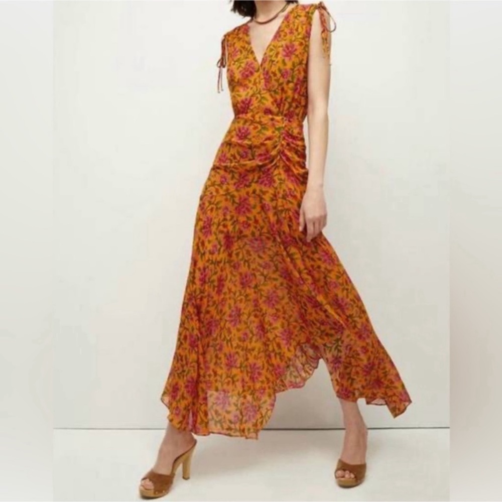 VERONICA BEARD dovima midi dress multi Sz 2